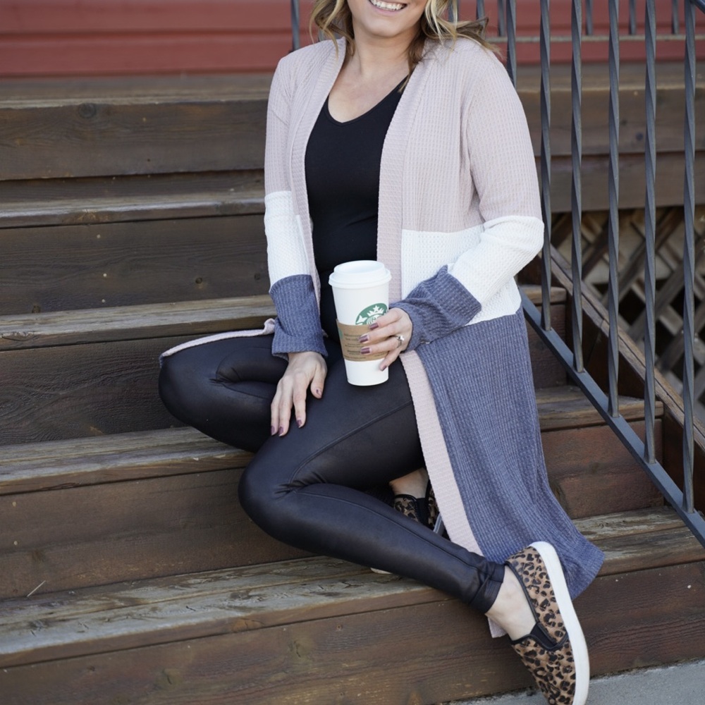 Colorblock cardigan